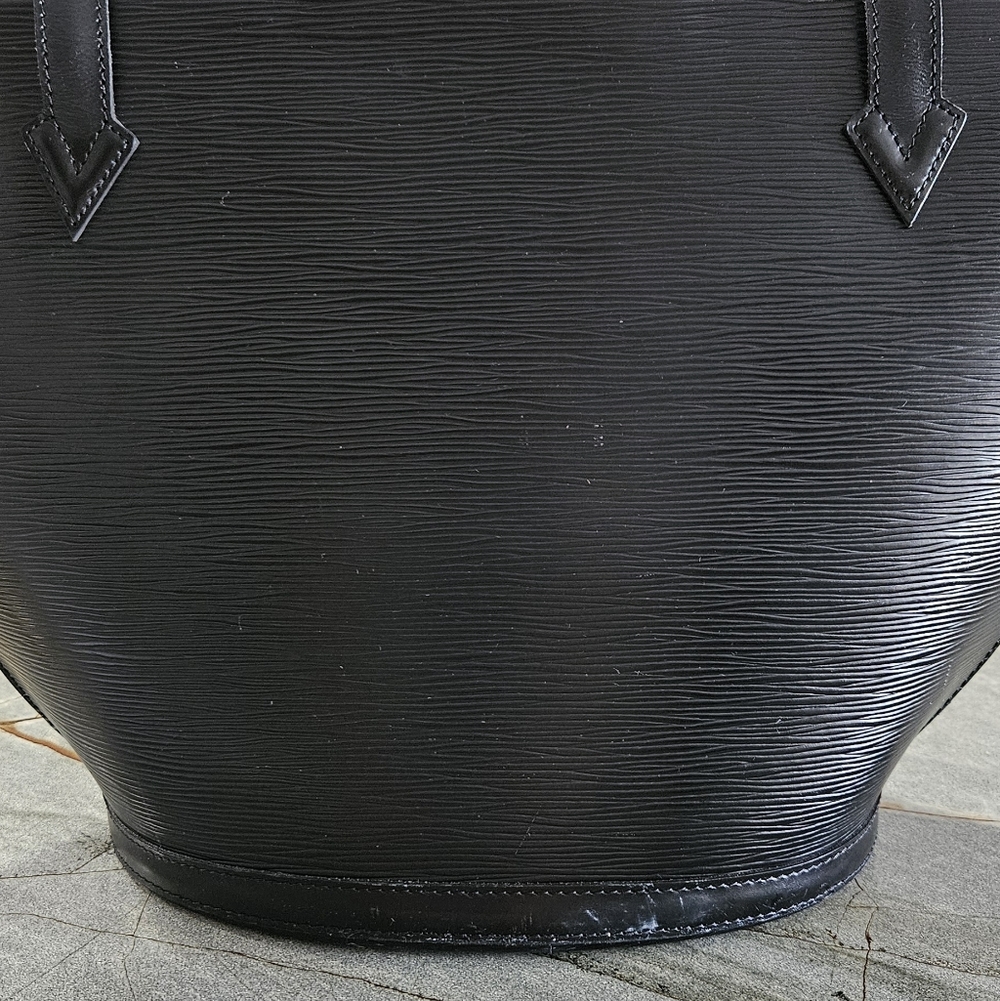 Louis Vuitton Black Epi Leather Saint Jacques GM Tote Shoulder Bag Vintage 1993 - Picture 9 of 16